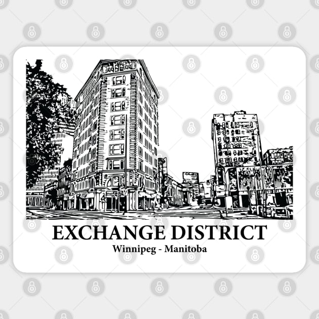 Exchange District - Winnipeg MB Magnet by Lakeric